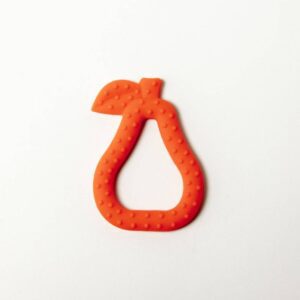 Plum & Sparrow - Pear Shaped Teether- Tangerine