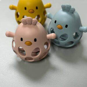 Three Hearts & Co./EMO & CO. - Silicone 3D Chicken Teether
