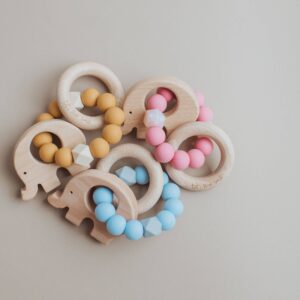 Three Hearts & Co./EMO & CO. - Elephant Teething Rattle