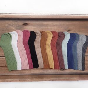 OLIVE & CRADLE - Ribbed Cotton Socks