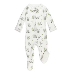 L'ovedbaby - Organic 2-Way Zipper Footie in Baby Panda