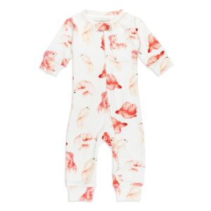L'ovedbaby - Organic Footless 2-Way Zipper Romper in Goldfish