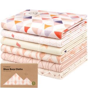 KeaBabies - KeaBabies 6-Pack Shea Burp Cloths