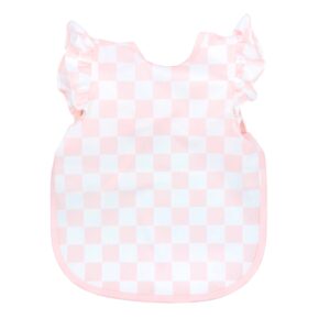 BapronBaby - Pretty Pink Checkerboard Flutter Bapron