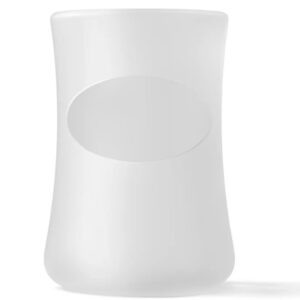 mōmi silicone glass bottle sleeve gray