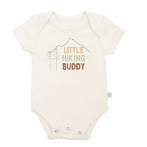 Finn + Emma - Baby organic graphic bodysuit | hiking buddy