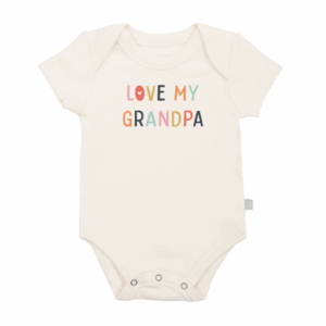 Finn + Emma - Baby graphic organic  bodysuit | love grandpa