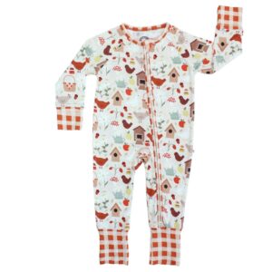 Emerson and Friends - Cozy Cottage Bamboo Convertible Baby Pajamas
