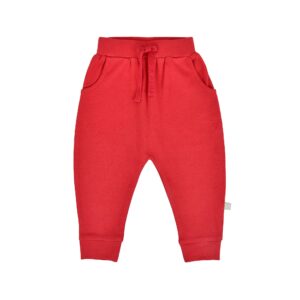 Finn + Emma - Baby kid lounge organic pants | scarlet red