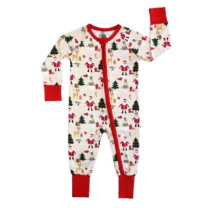 Emerson and Friends - Cozy Christmas Bamboo Convertible Baby Pajama