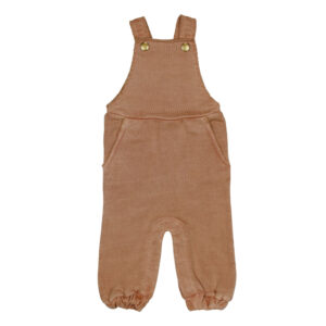 L'ovedbaby - Organic French Terry Overall Romper, Adobe