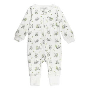 L'ovedbaby - Organic Footless 2-Way Zipper Romper, Baby Panda