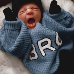 SpearmintLOVE - Bro Knit Sweater, Slate