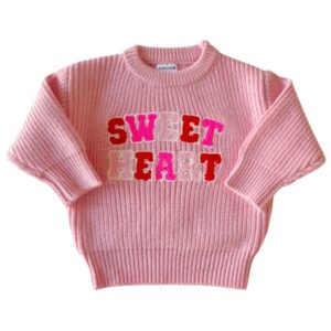 SpearmintLOVE - Knit Sweater, Sweetheart Pink