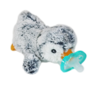 RaZbaby - RaZbuddy Ethan Penguin Paci/Teether Holder