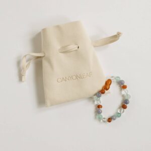 CanyonLeaf - Baltic Sea Amber + Natural Gemstone || Anklet or Bracelet