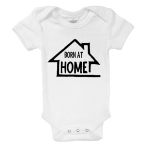 Spunky Stork - Born at Home Organic Cotton Newborn Preemie Baby Bodysuit