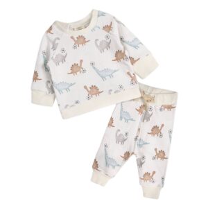 Viverano Organics - Soccer Dino Baby Jogger & Pants Set (Organic Cotton)