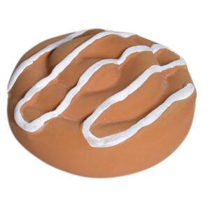 Tikiri Toys LLC - Danish Pastry Natural Rubber Teether, Rattle & Pretend Play