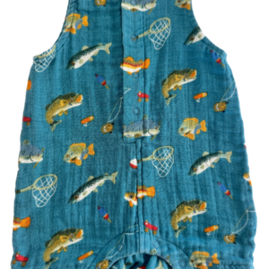 SIIX Collection - Gone Fishing / Muslin Shortie Romper