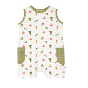 Viverano Organics - Veggies Side Pocket Baby Romper (Organic Jersey)