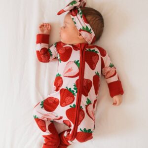 Jammie Session - Berry Sweet (Strawberry) Romper