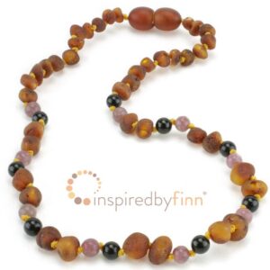 Inspired By Finn - Raw Baltic Amber Necklace + Relaxing - Cognac | 12 – 15”